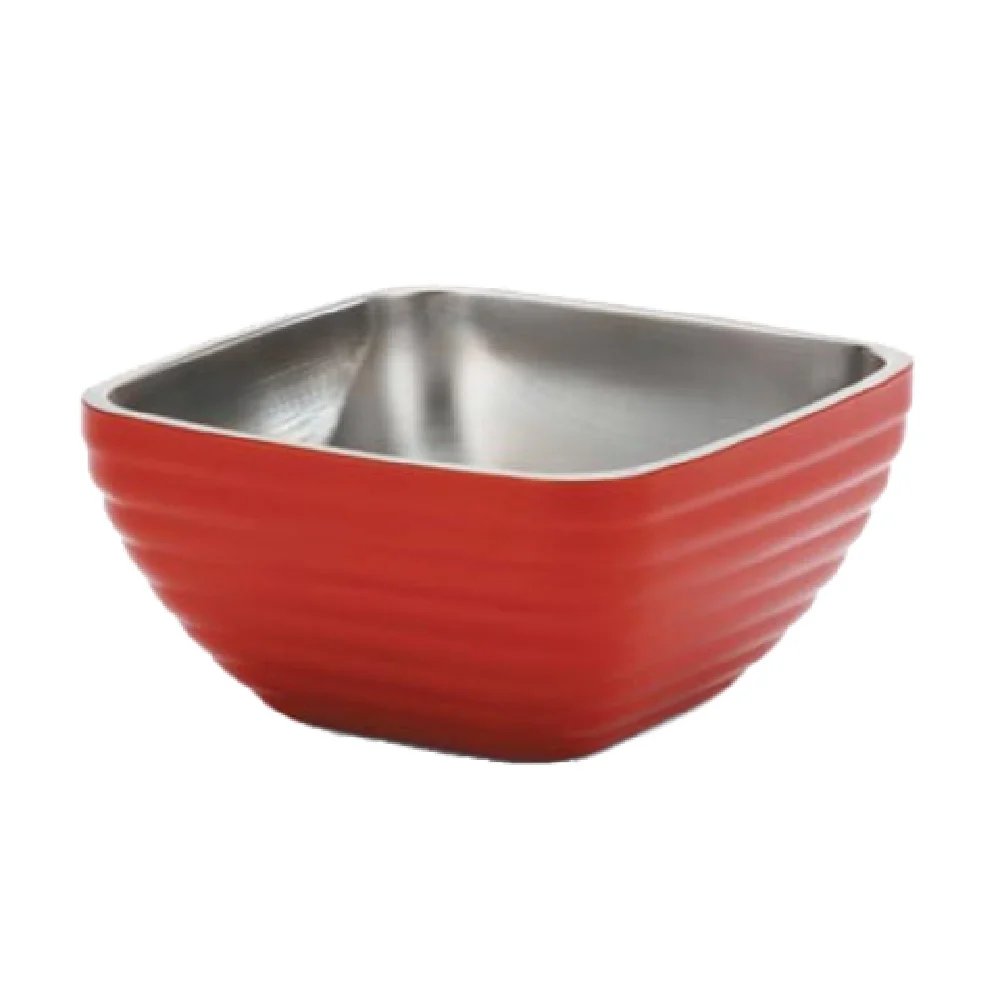 Vollrath 4761955 0.75 Quart Insulated Serving Bowl Stainless Steel Red Finish Vollrath 4761955 0.75 Quart Insulated Serving Bowl Stainless Steel Red Finish