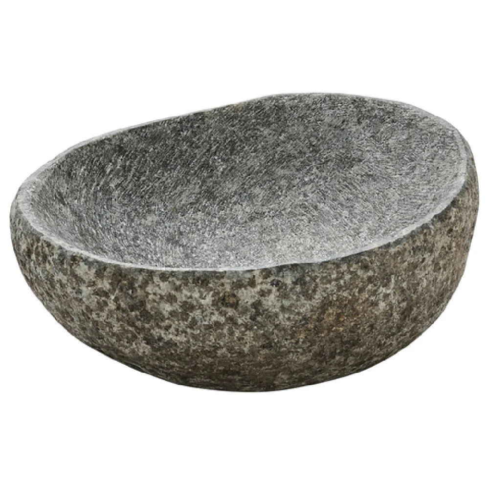 BauscherHepp P323500 3-1/2 Inch Diameter Dip Dish Stone - Playground Natural Stone