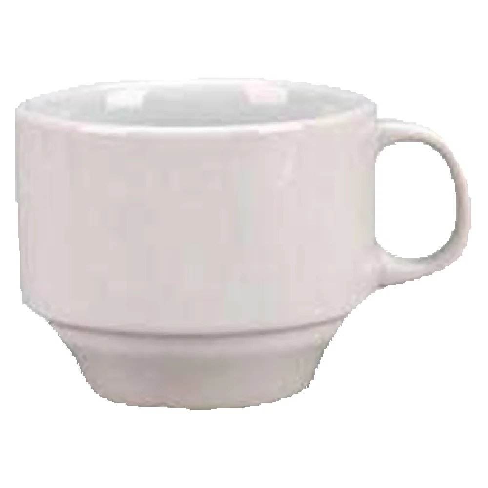 Vertex China ARG-52 8 Oz Cup With Handle Porcelain Bright White - 36 Cups Vertex China ARG-52 8 Oz Cup With Handle Porcelain Bright White - 36 Cups
