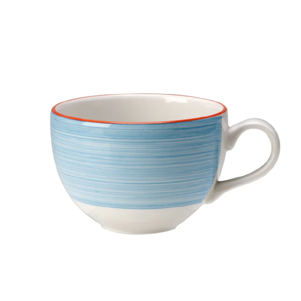 Steelite 15310189 8.0 Oz Low Cup Rio Blue Alumina Vitrified China 36 Packs