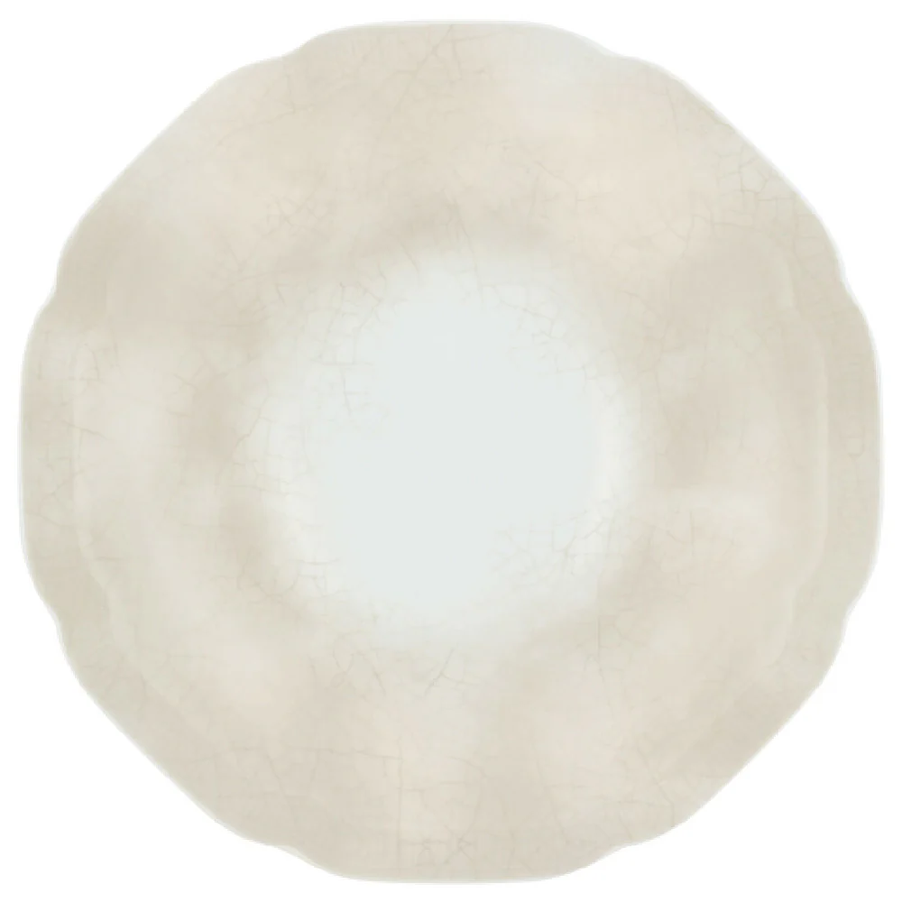 BauscherHepp 531374-329141 9-1/2 Inch Diameter Deep Round Plate Porcelain Lead Free