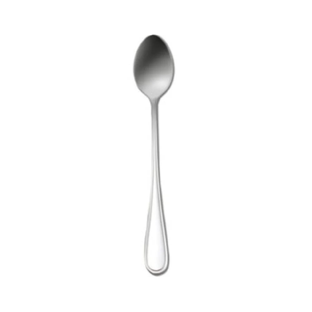 1880 Hospitality T015SITF 7 Inch Iced Teaspoon Curved Border Stainless Steel