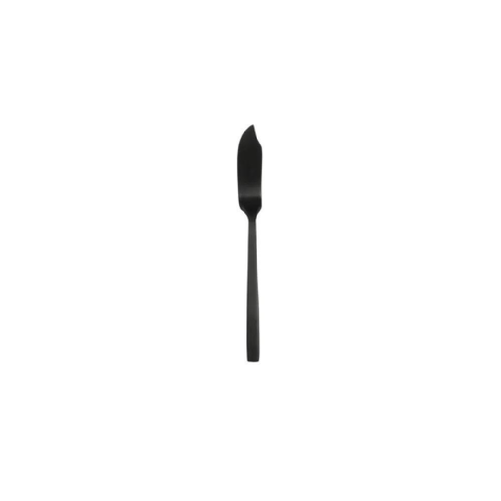 Libbey 863 053 5-1/4 Inch Butter Spreader Satin Noir Finish 18/0 Stainless Steel