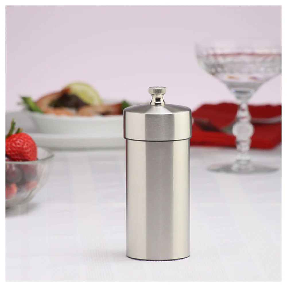 Chef Specialties 29922 5-1/2 Inch Manual Salt Mill with Ceramic Gear Brushed Pewter Finish Chef Specialties 29922 5-1/2 Inch Manual Salt Mill with Ceramic Gear Brushed Pewter Finish