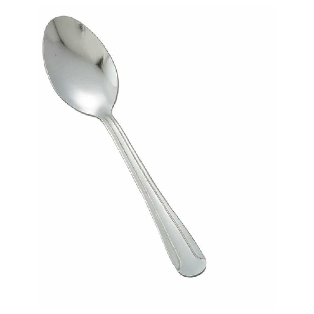 Winco 0014-01 5-3/4 Inch Teaspoon Heavy Weight Vibro Finish 18/0 Stainless Steel