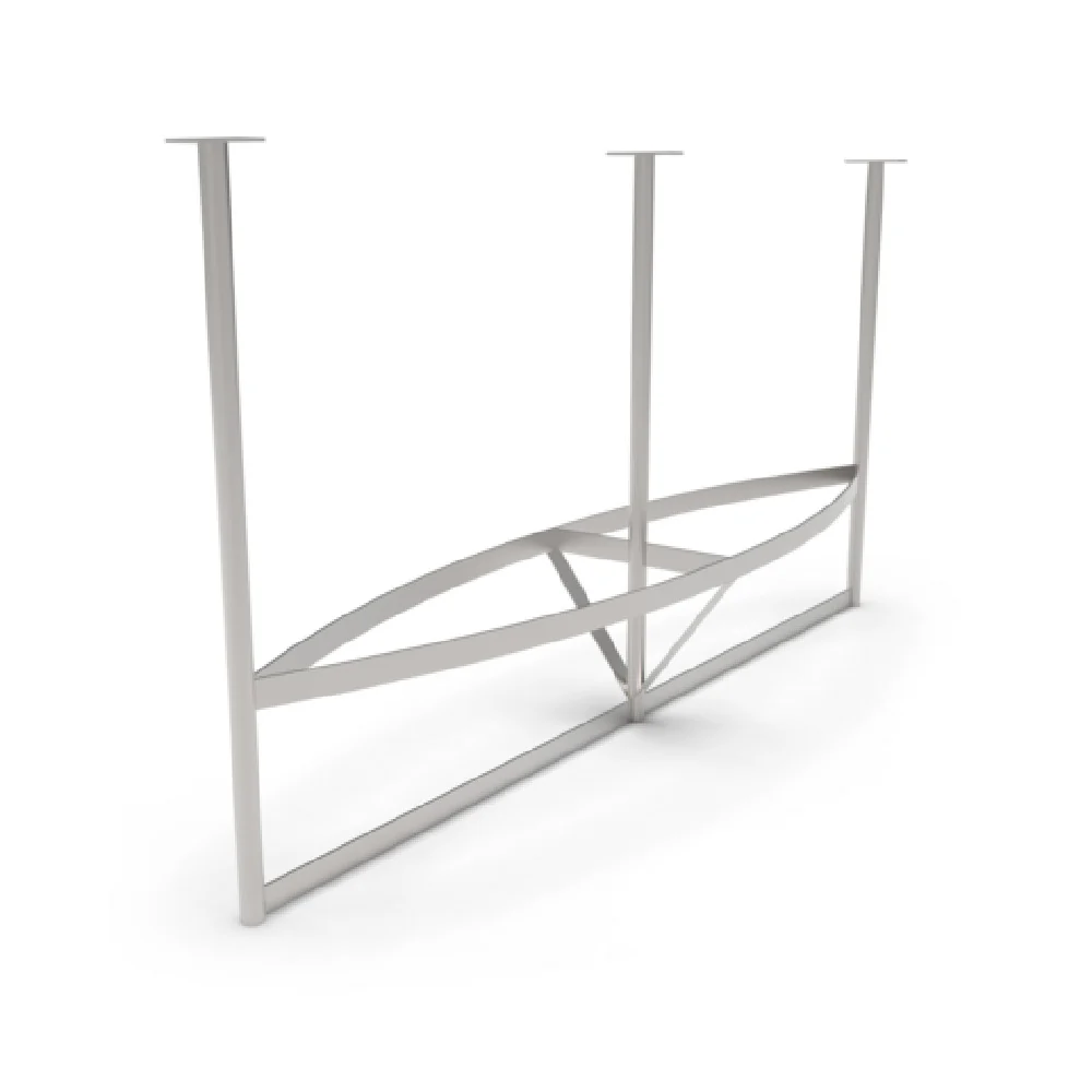 John Boos PRB03A-C 79-Inch Pot Rack Ceiling Mount Stainless Steel Boat Shaped with 21 Hooks