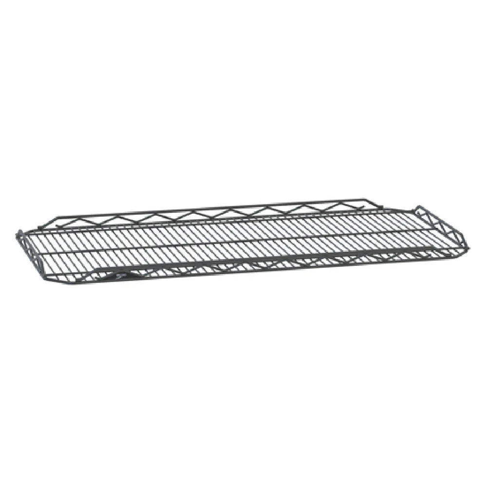 Metro HDM2148Q-DSG 48 Inch QwikSLOT Drop Mat Shelf Wire Smoked Glass Finish Metro HDM2148Q-DSG 48 Inch QwikSLOT Drop Mat Shelf Wire Smoked Glass Finish