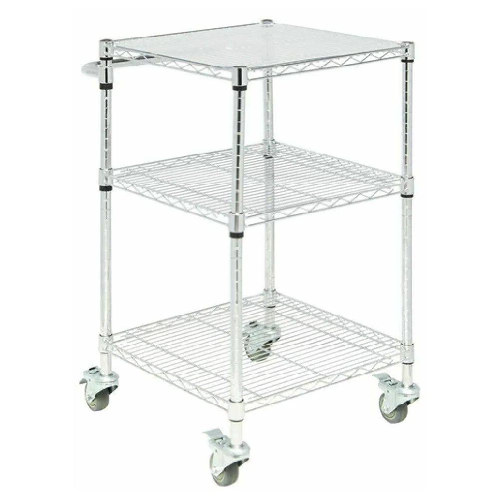 Hubert 97214 Wire Cart 3-shelf 24