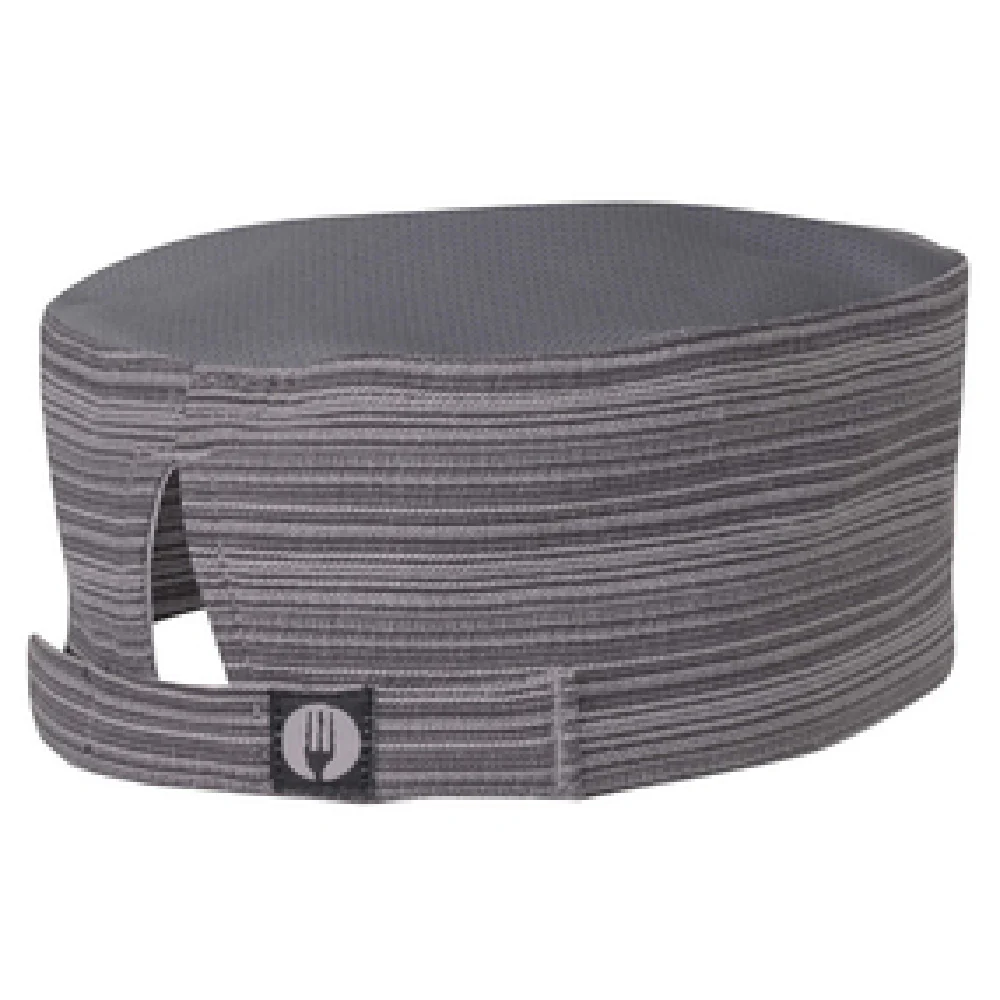 Chef Works HB003-DGY-0 Beanie Adjustable Velcro Closure Cool Vent Top Charcoal