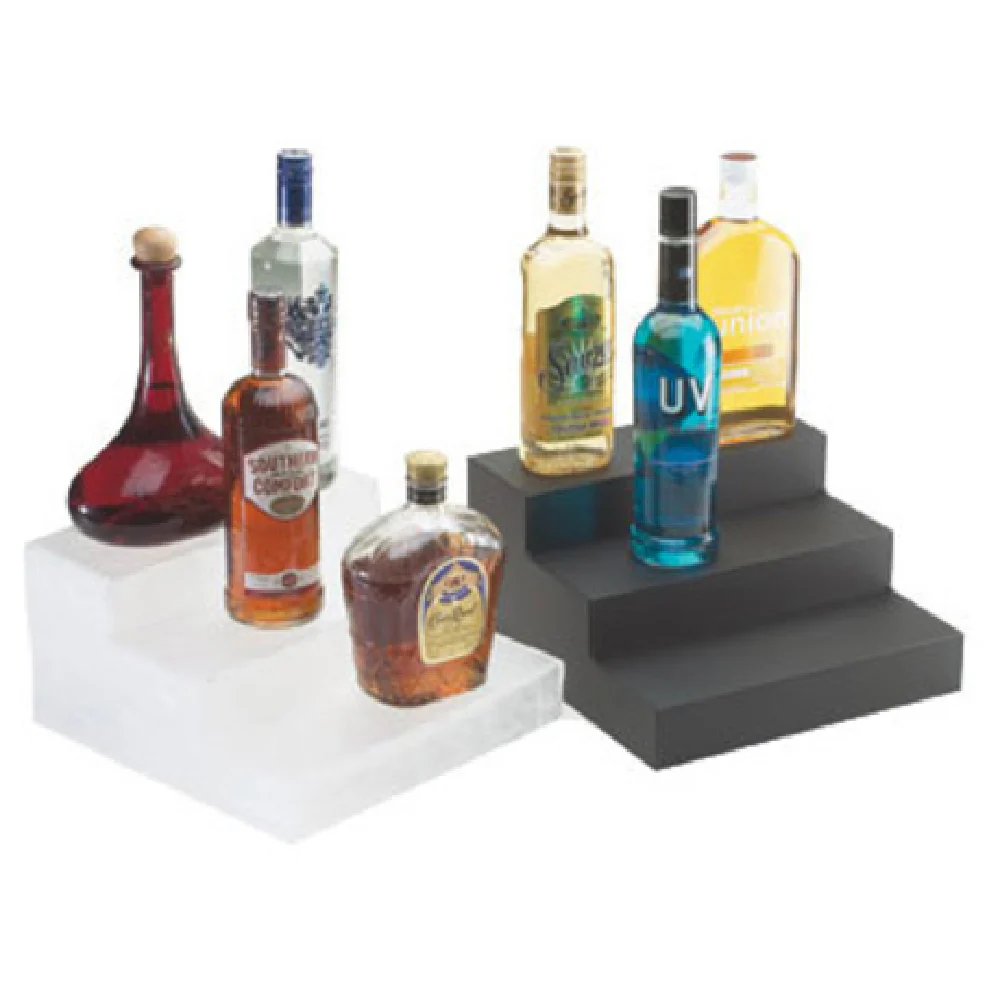 Cal Mil 1491-67 12 Inch Classic Three-Step Bottle Display Acrylic Crystal Ice