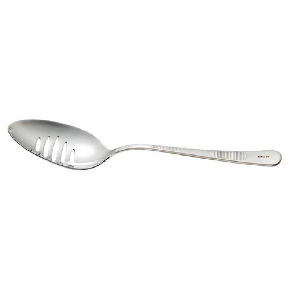 Mercer Culinary M35139 9 Inch Slotted Plating Spoon with Deep Well Bowl Stainless Steel Mirror Finish Mercer Culinary M35139 9 Inch Slotted Plating Spoon with Deep Well Bowl Stainless Steel Mirror Finish