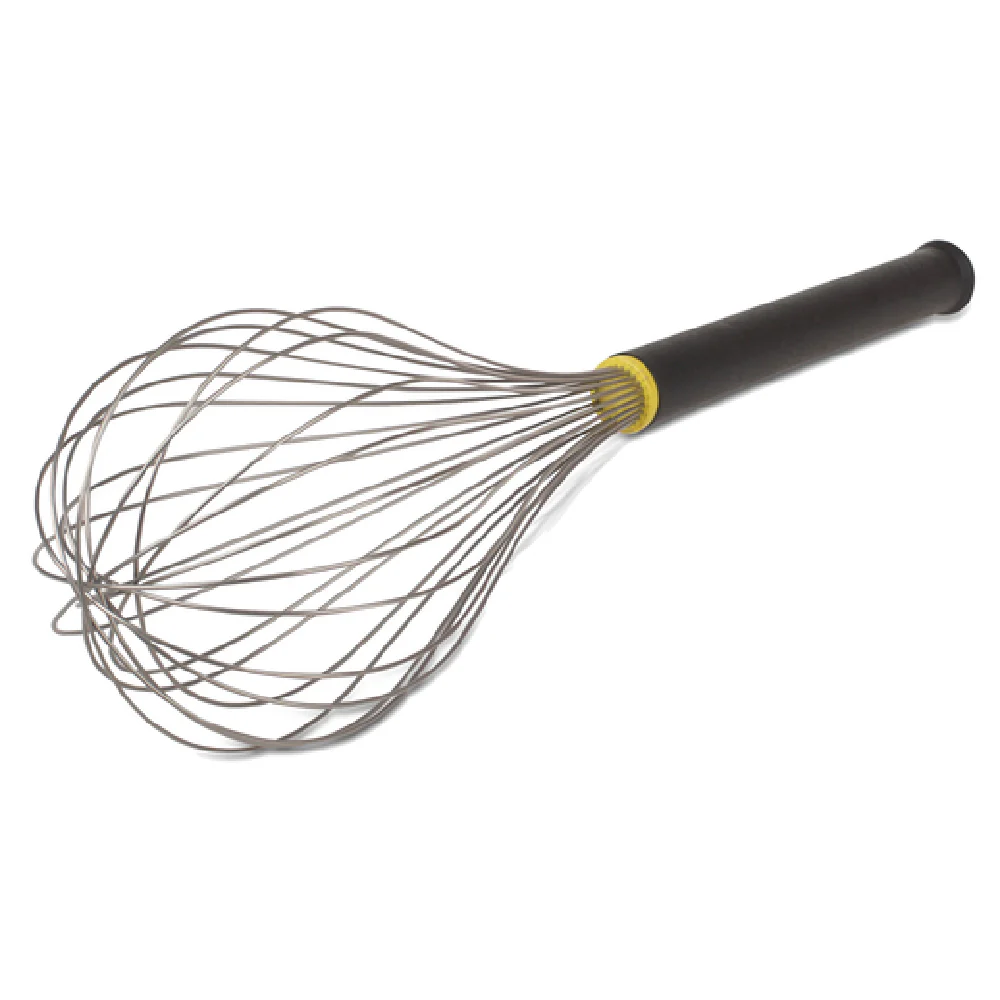 JB Prince U605 18 Stainless Steel Whisk 18 Inch Balloon Whip Textured Handle JB Prince U605 18 Stainless Steel Whisk 18 Inch Balloon Whip Textured Handle