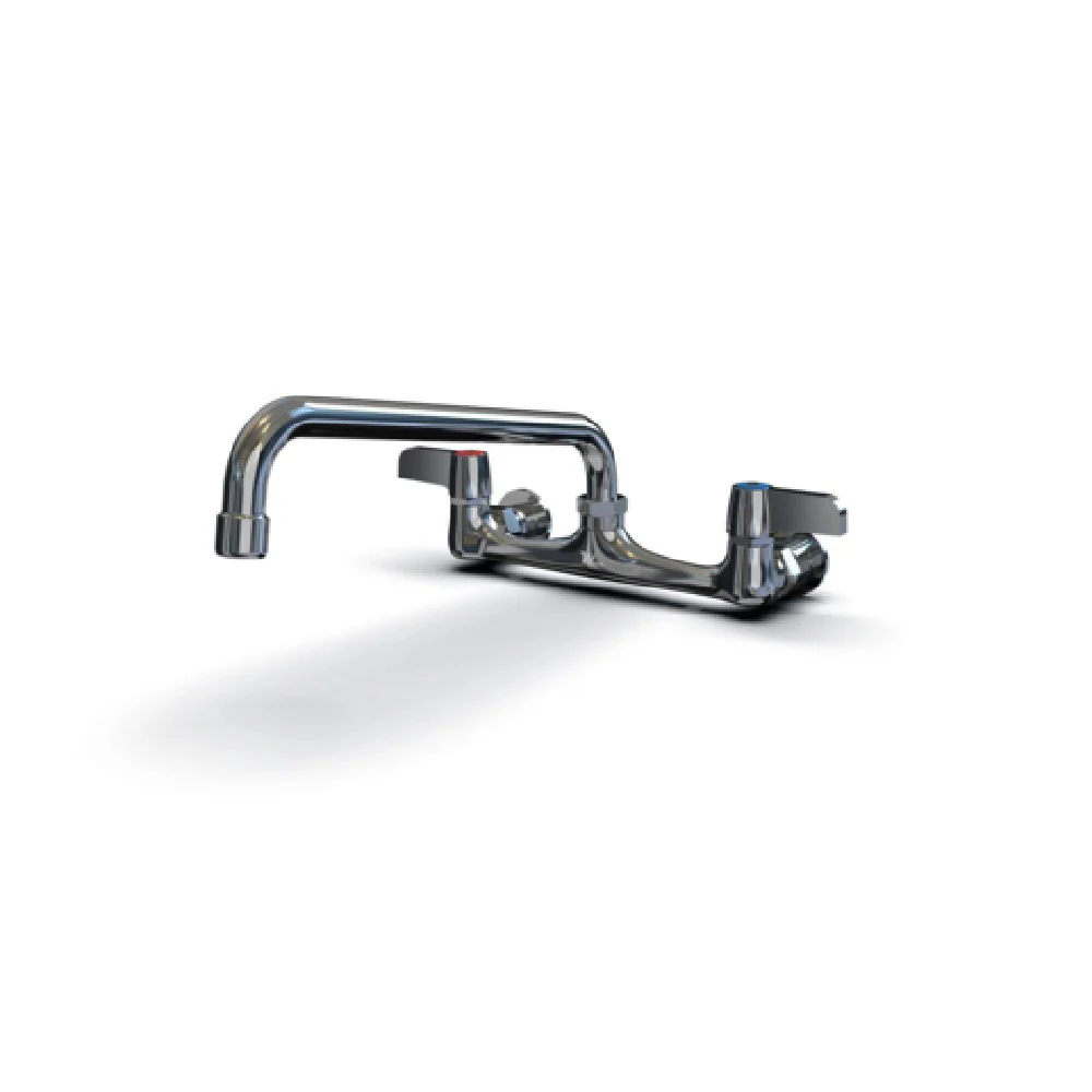 NBR Equipment P3W8S12 14 Inch Faucet Wall Mount with 12 Inch Swing Spout