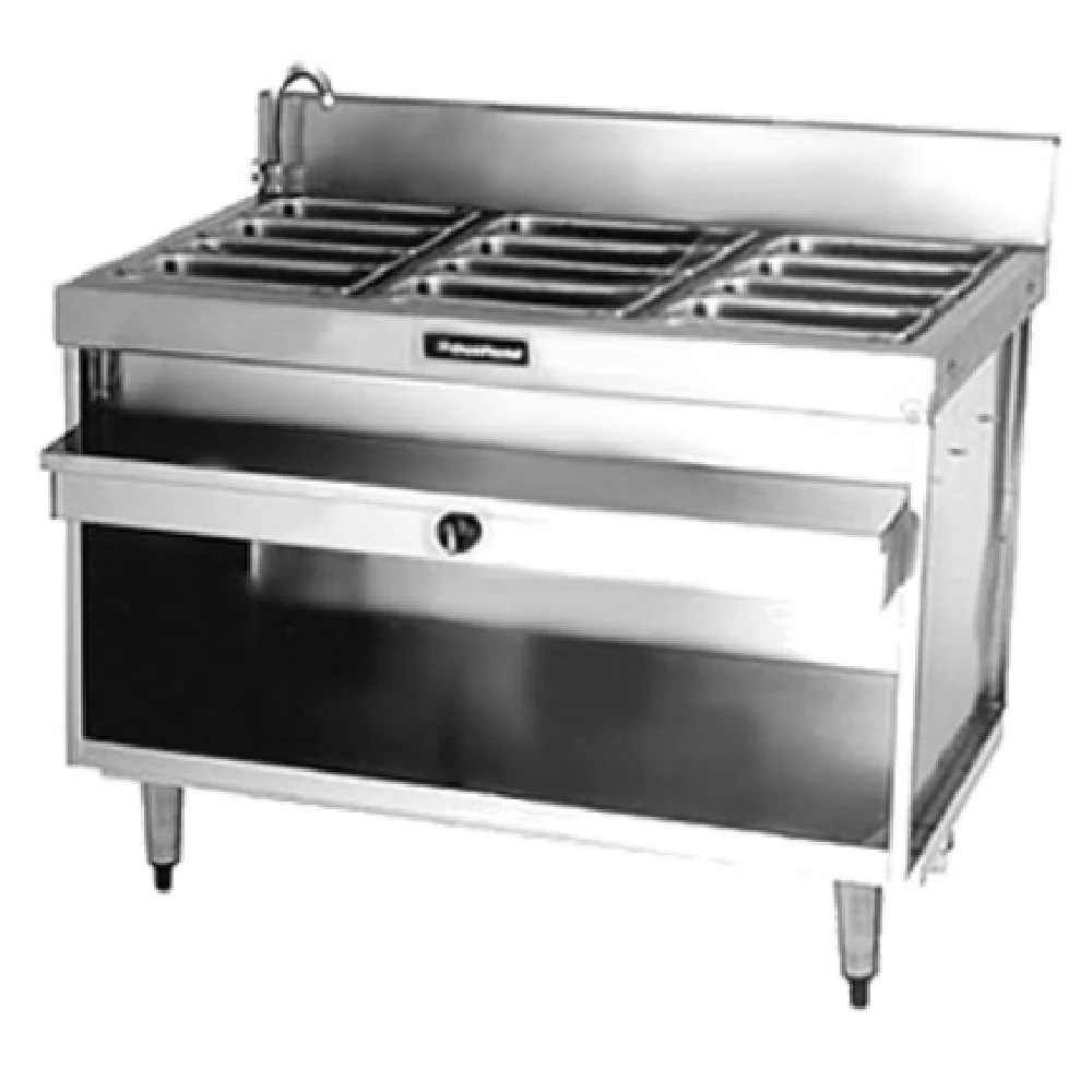 Delfield F14EW348_120/60/3 48 Inch Electric Hot Food Serving Counter with Stainless Steel