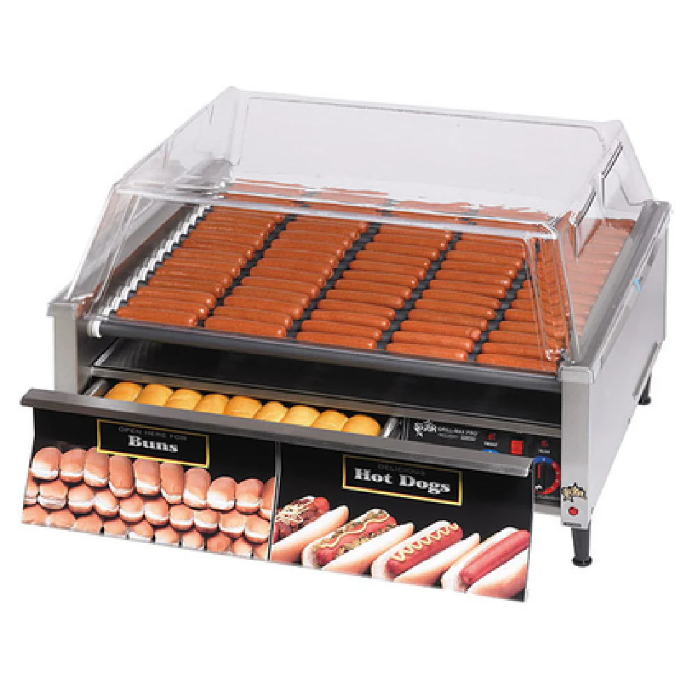 Star 75SCBD_208-240 36 Inch Hot Dog Grill Roller Type with Bun Drawer Star 75SCBD_208-240 36 Inch Hot Dog Grill Roller Type with Bun Drawer