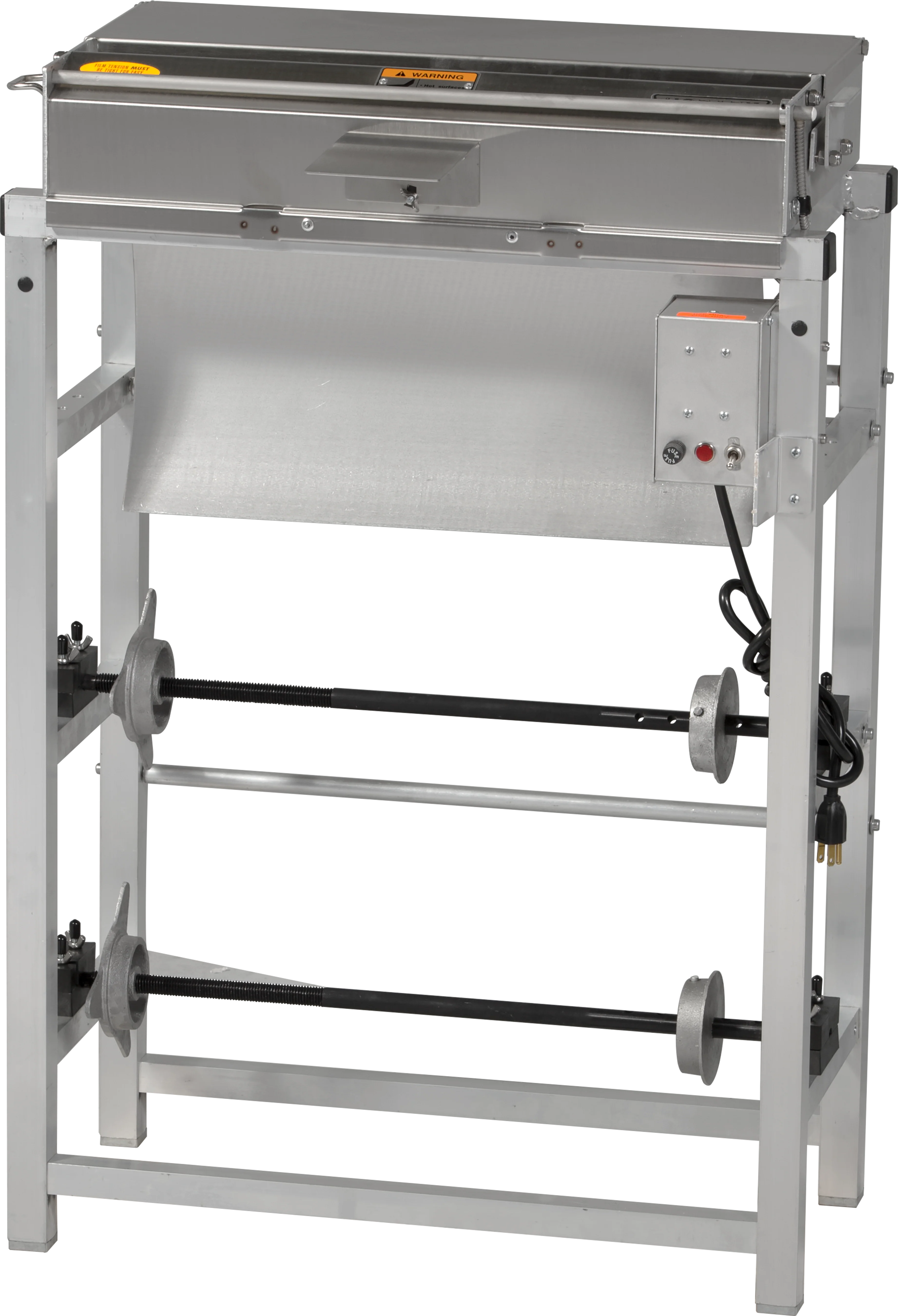 Hobart W32-6 25 Inch Wrap Station dual roll film capacity aluminum and stainless steel Hobart W32-6 25 Inch Wrap Station dual roll film capacity aluminum and stainless steel