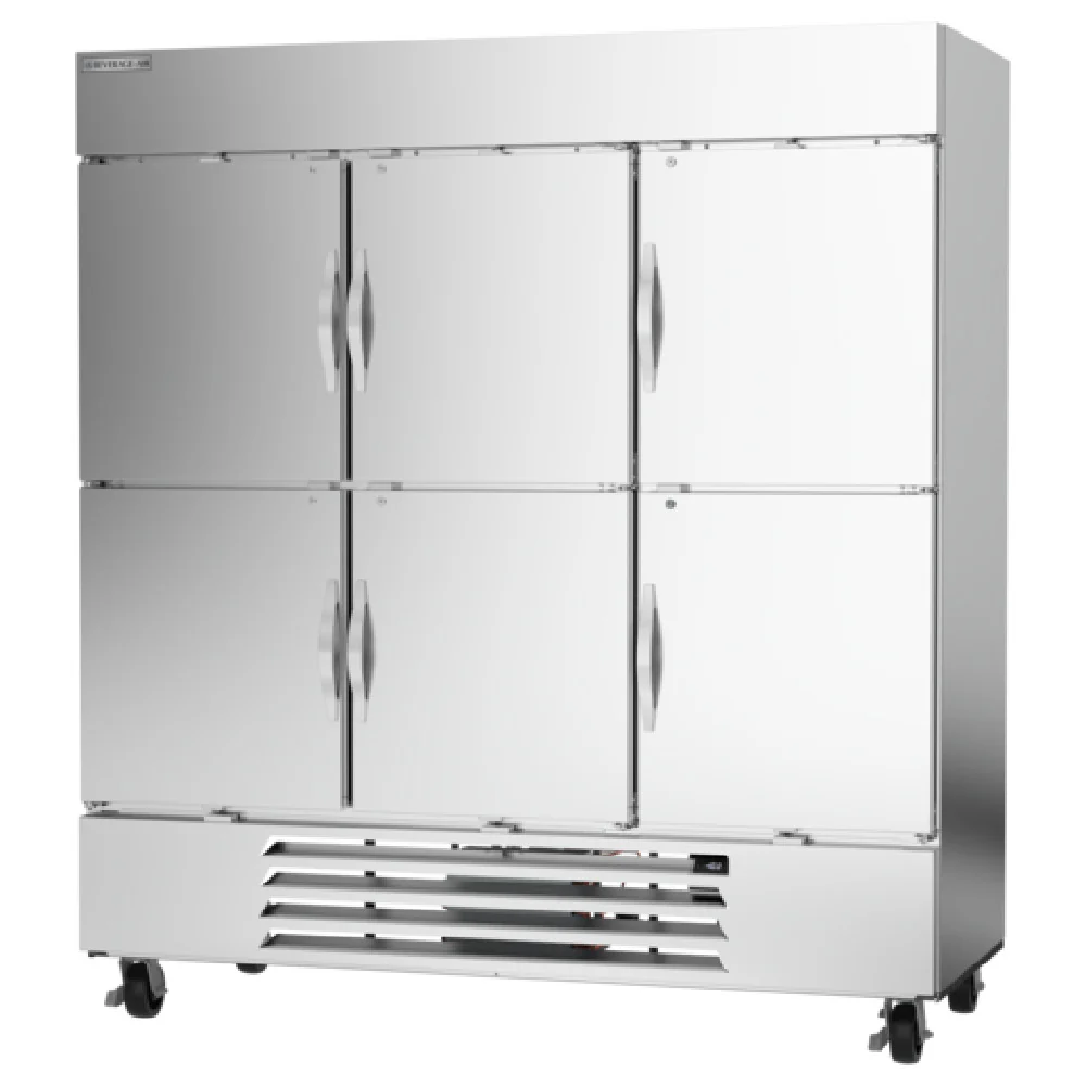 Beverage Air HBF72HC-1-HS 75 Inch Three-section Freezer 68.43 cu ft Stainless Steel Beverage Air HBF72HC-1-HS 75 Inch Three-section Freezer 68.43 cu ft Stainless Steel