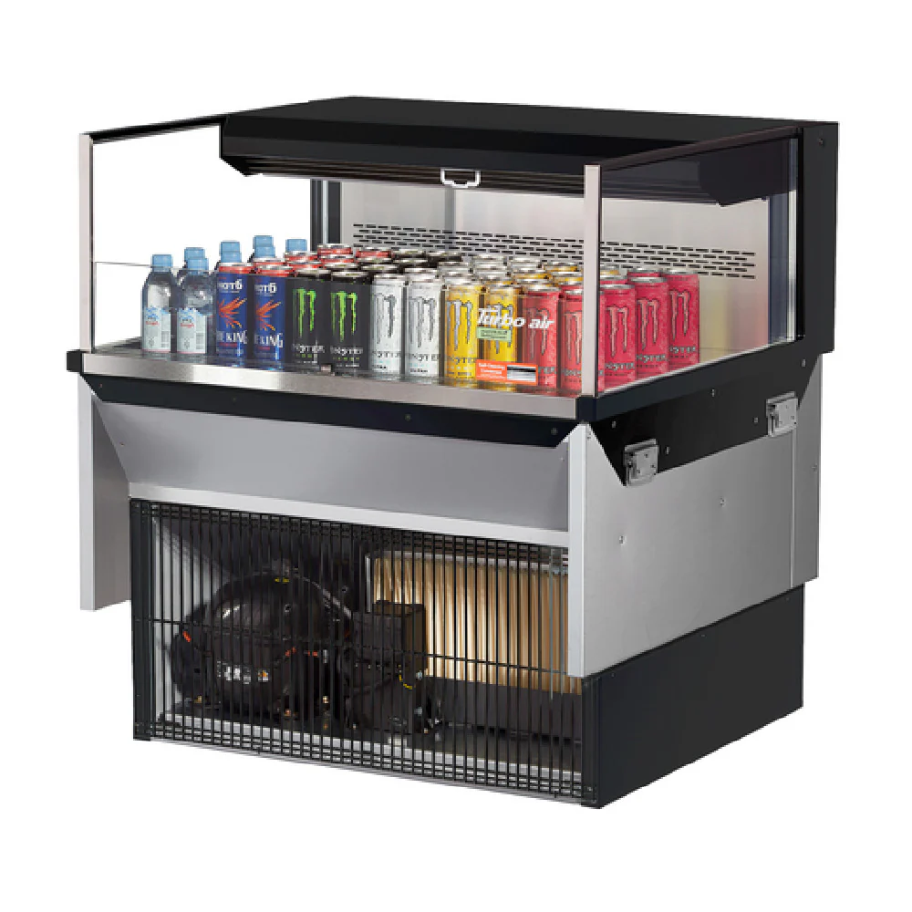 Turbo Air TOM-36L-UF-W(B)-1SI-N 35 Inch Drop In Display Case with stainless steel Turbo Air TOM-36L-UF-W(B)-1SI-N 35 Inch Drop In Display Case with stainless steel
