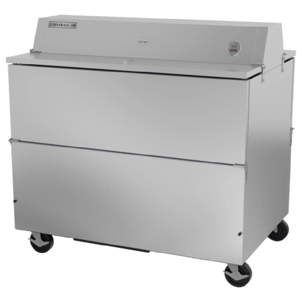 Beverage Air STF49HC-1-S 49 Inch School Milk Cooler Forced Air Dual Access Stainless Steel Beverage Air STF49HC-1-S 49 Inch School Milk Cooler Forced Air Dual Access Stainless Steel