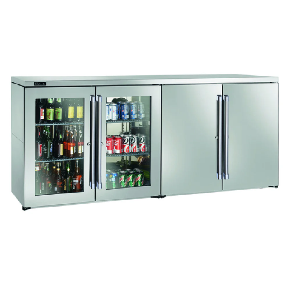Perlick BBRN80 80 Inch Narrow Door Refrigerated Back Bar Cabinet 26.8 cu.ft.