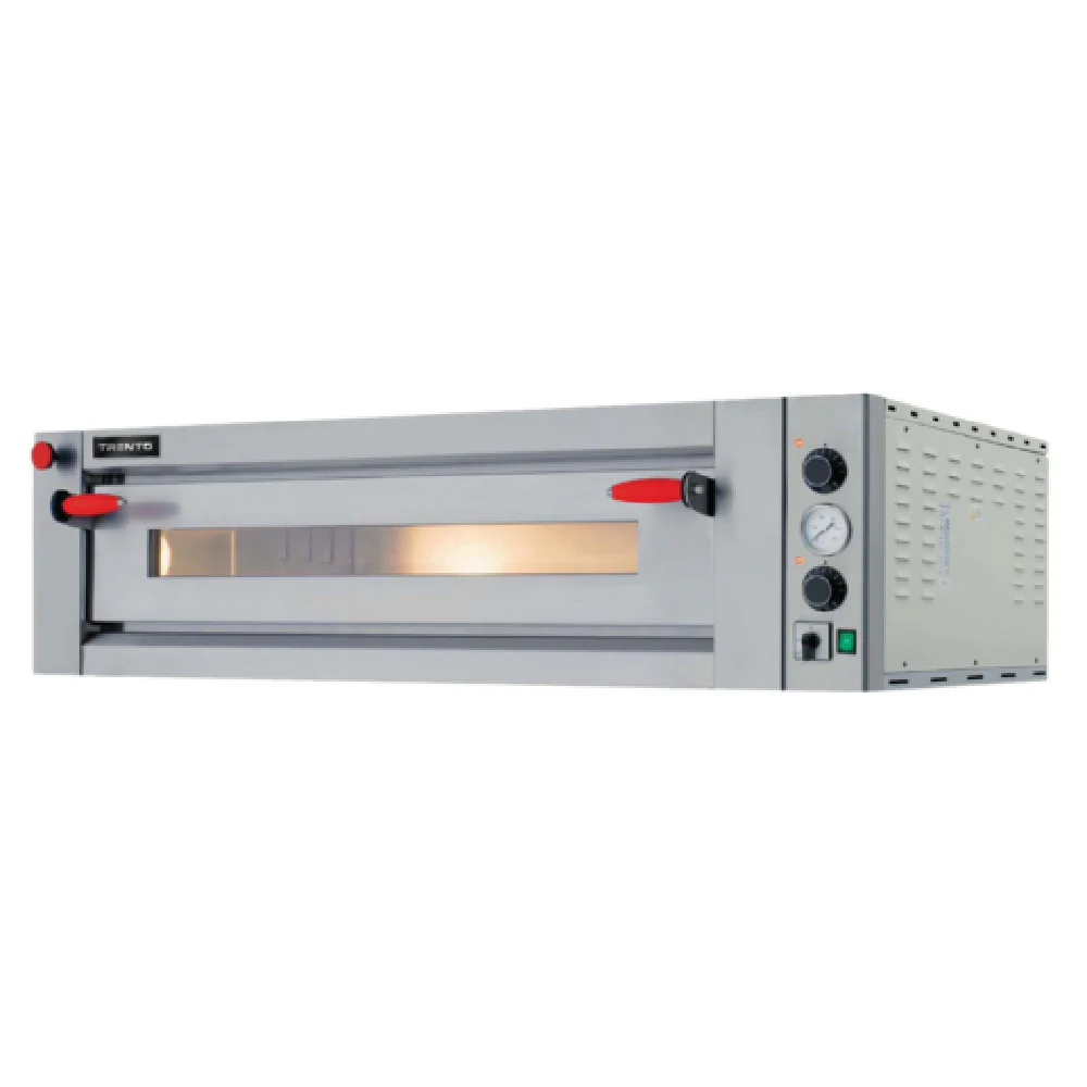 Omcan 40637 43 Inch Electric Deck-Type Pizza Oven with Hearthstone Construction