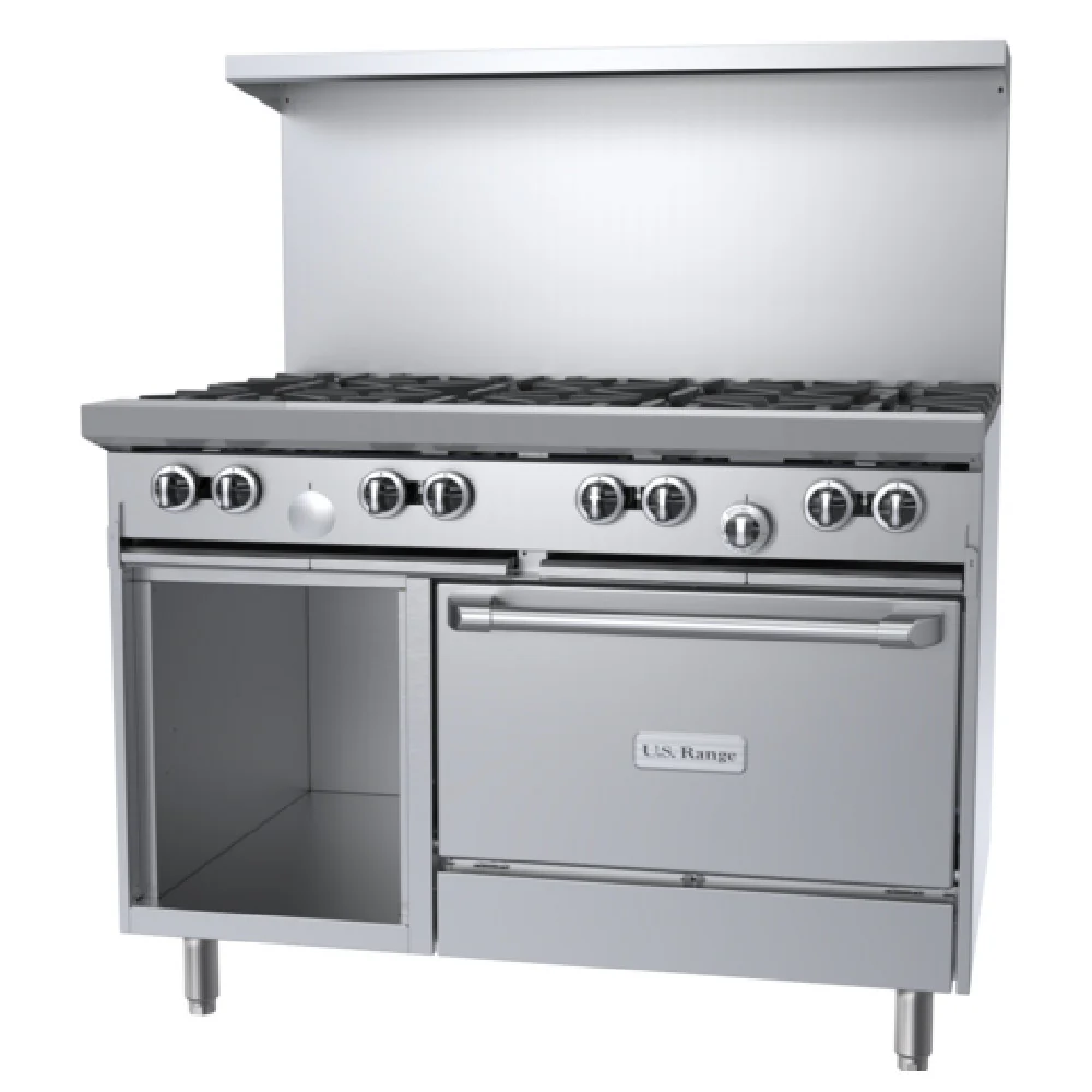 Garland U48-8RS_NAT 48 Inch Gas Restaurant Range with 8 Burners 32000 BTU Garland U48-8RS_NAT 48 Inch Gas Restaurant Range with 8 Burners 32000 BTU