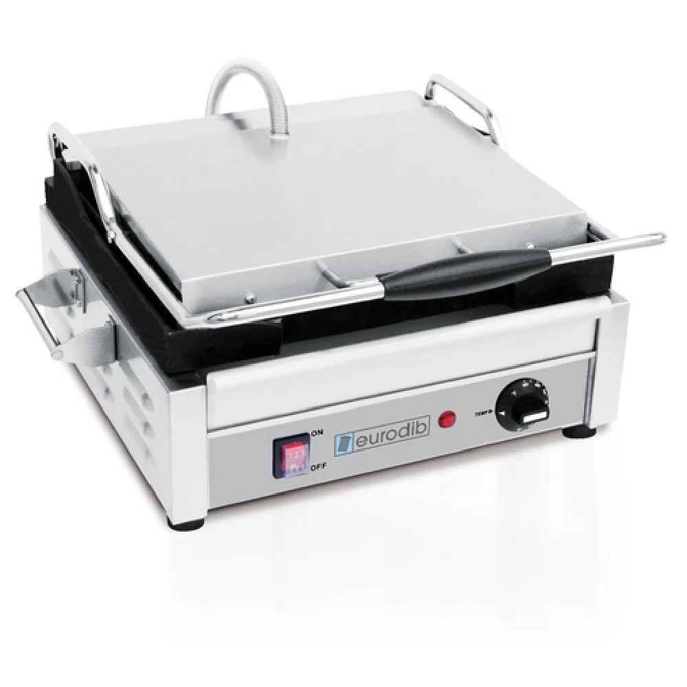 Eurodib SFE02340-240 Panini Machine Single Flat Top & Bottom Eurodib SFE02340-240 Panini Machine Single Flat Top & Bottom
