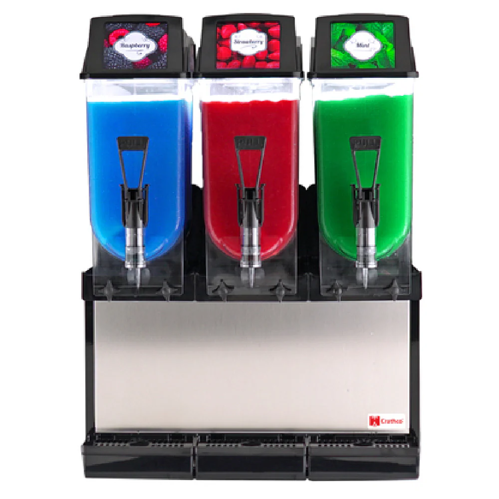Crathco FROSTY 3 LV560517 23 Inch Countertop Frozen Drink Dispenser Stainless Steel Black Finish