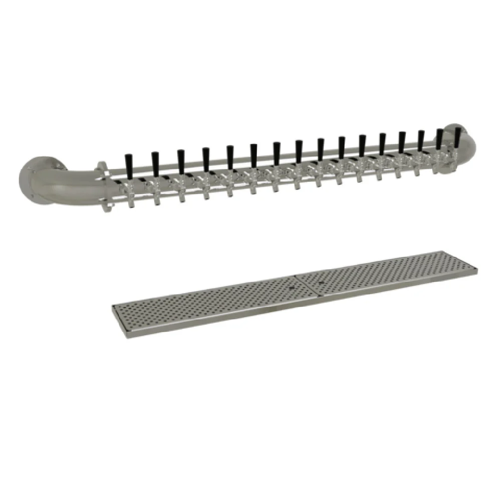 Glastender PW-16-MFR 67 Inch Wall Mount Draft Dispensing Tower Glycol-Cooled Stainless Steel with 16 Faucets Glastender PW-16-MFR 67 Inch Wall Mount Draft Dispensing Tower Glycol-Cooled Stainless Steel with 16 Faucets