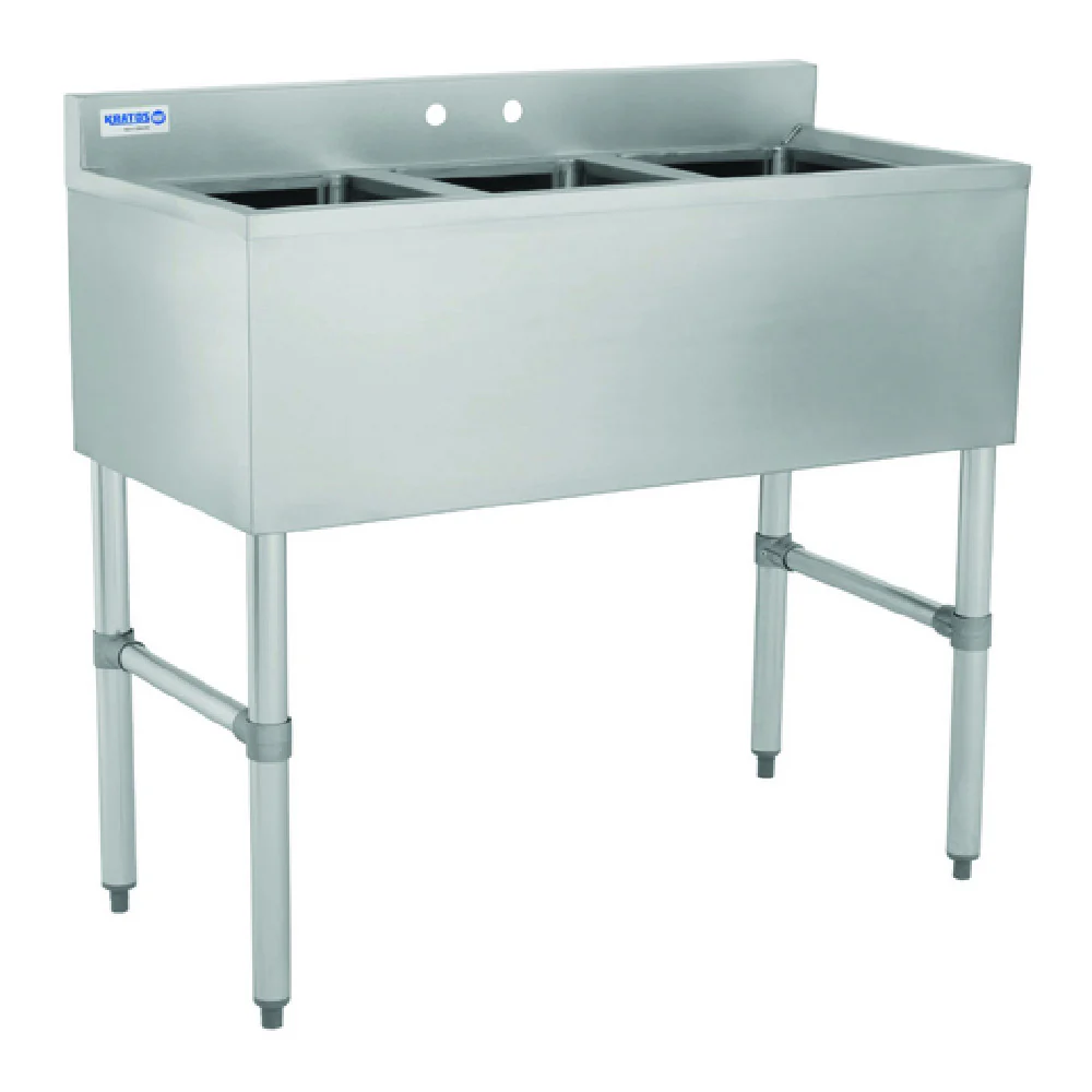 Hubert 21999 Kratos® Underbar Compartment Sink (3) Bowls 60 Hubert 21999 Kratos® Underbar Compartment Sink (3) Bowls 60