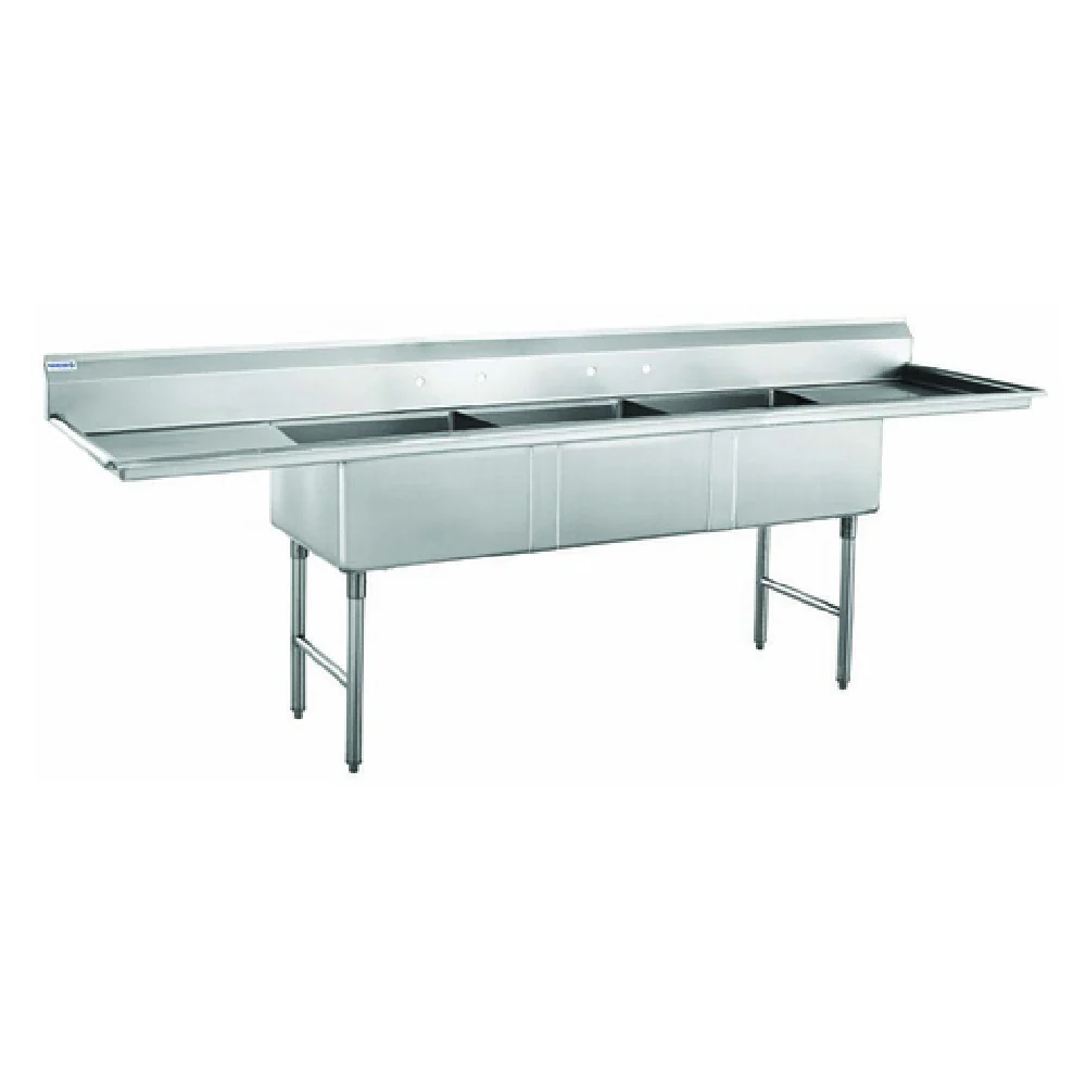 Hubert 99365 Kratos® 3 Compartment Sink 117