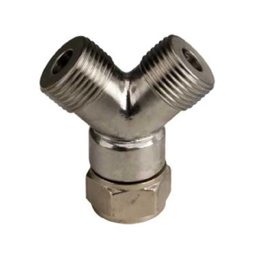 Micro Matic 898B 3/8 Inch I.D. Bore Beer Y Fitting Stainless Steel Draft Part