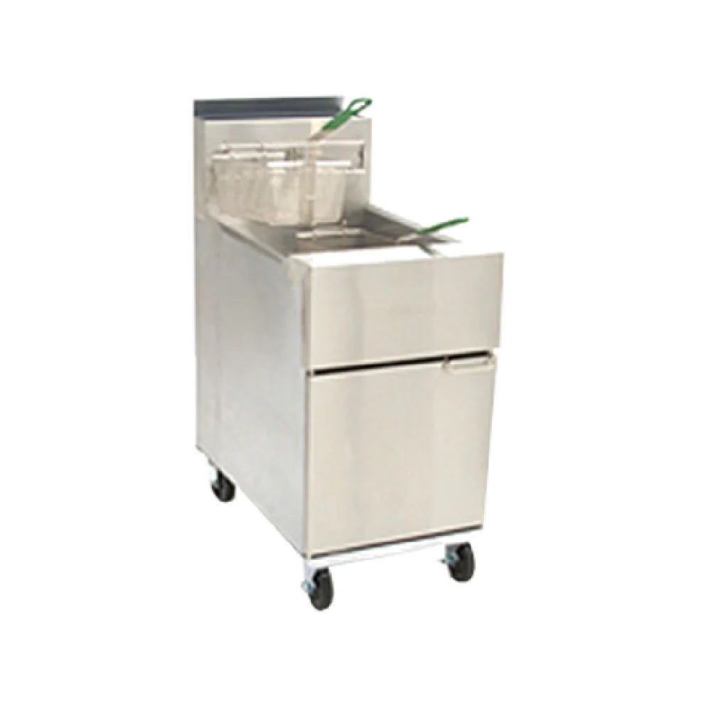 Frymaster SR162G_NAT 20 Inch Dean Super Runner Gas Fryer Floor Model 150000 BTU with Twin Baskets Frymaster SR162G_NAT 20 Inch Dean Super Runner Gas Fryer Floor Model 150000 BTU with Twin Baskets