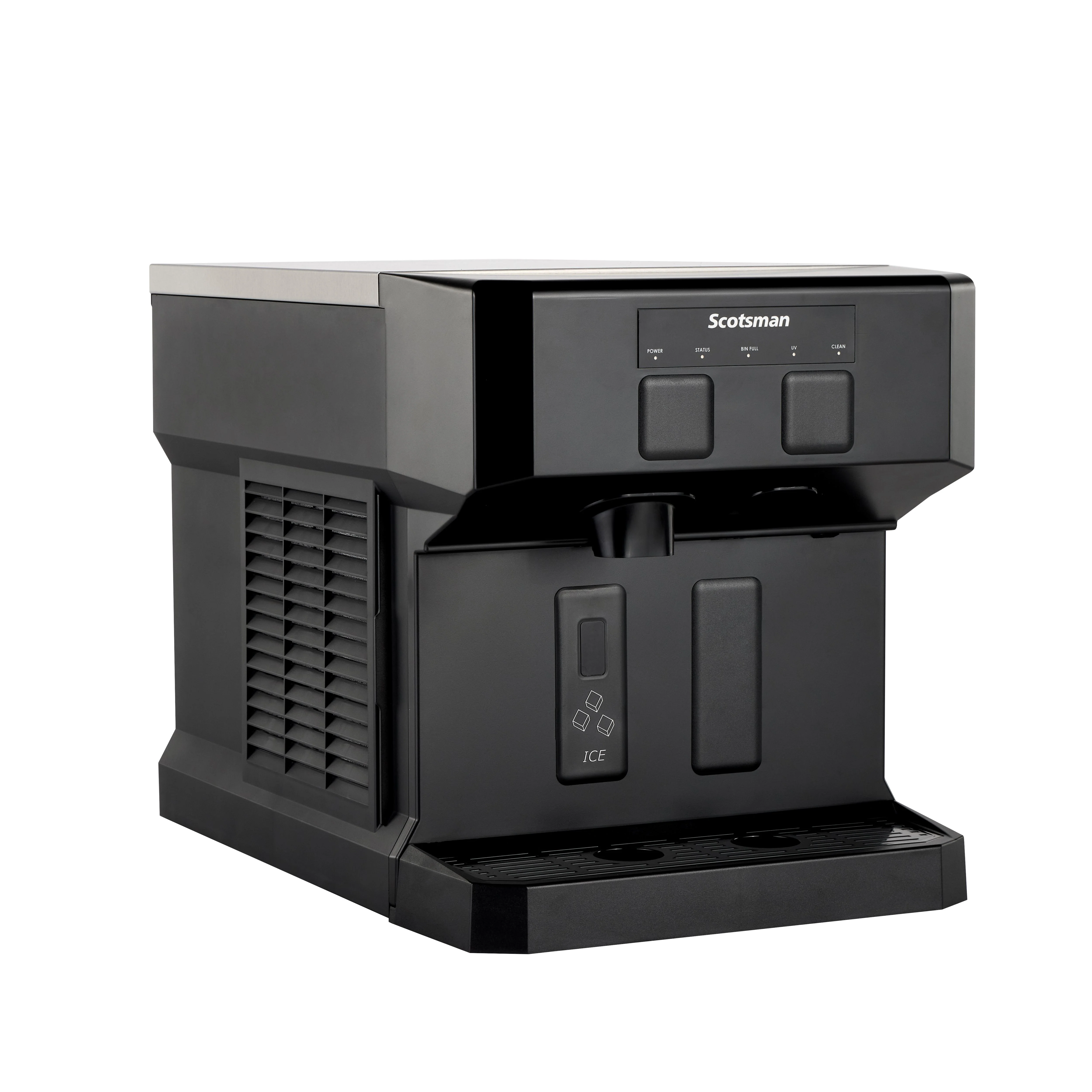 Scotsman HID207AX-1 Meridian Air-cooled Ice and Water Dispenser Nugget-Style Countertop with Touchfree Infrared 196 Lb/Day Scotsman HID207AX-1 Meridian Air-cooled Ice and Water Dispenser Nugget-Style Countertop with Touchfree Infrared 196 Lb/Day