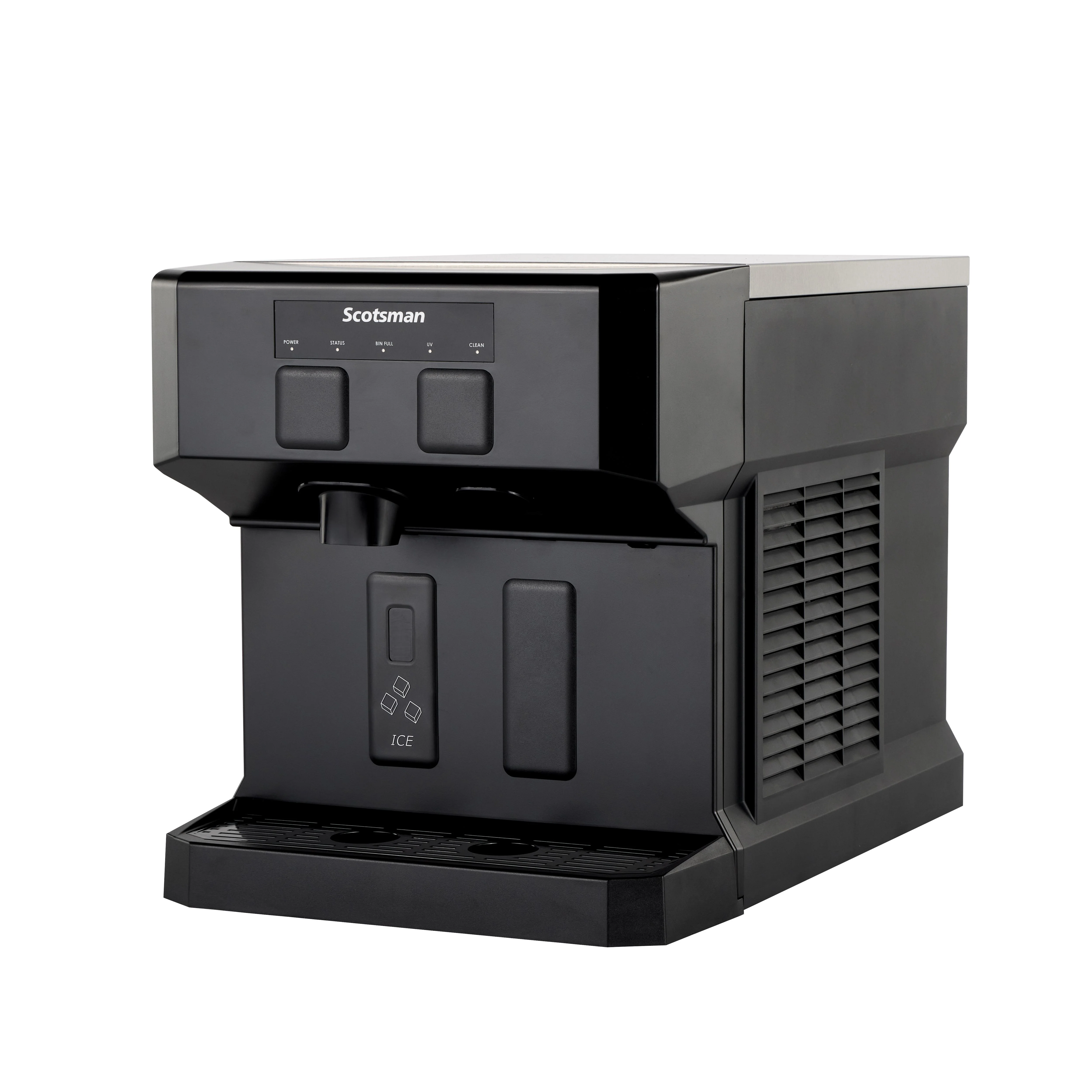 Scotsman HID207AX-1 Meridian Air-cooled Ice and Water Dispenser Nugget-Style Countertop with Touchfree Infrared 196 Lb/Day Scotsman HID207AX-1 Meridian Air-cooled Ice and Water Dispenser Nugget-Style Countertop with Touchfree Infrared 196 Lb/Day