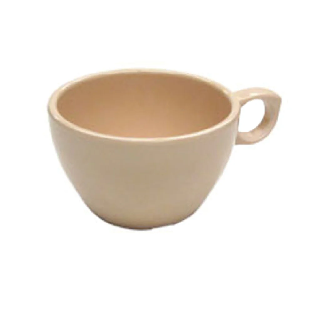 Admiral Craft MEL-CO75T 7-1/2 Oz Low Ovide Cup Tan Dishwasher Safe Melamine