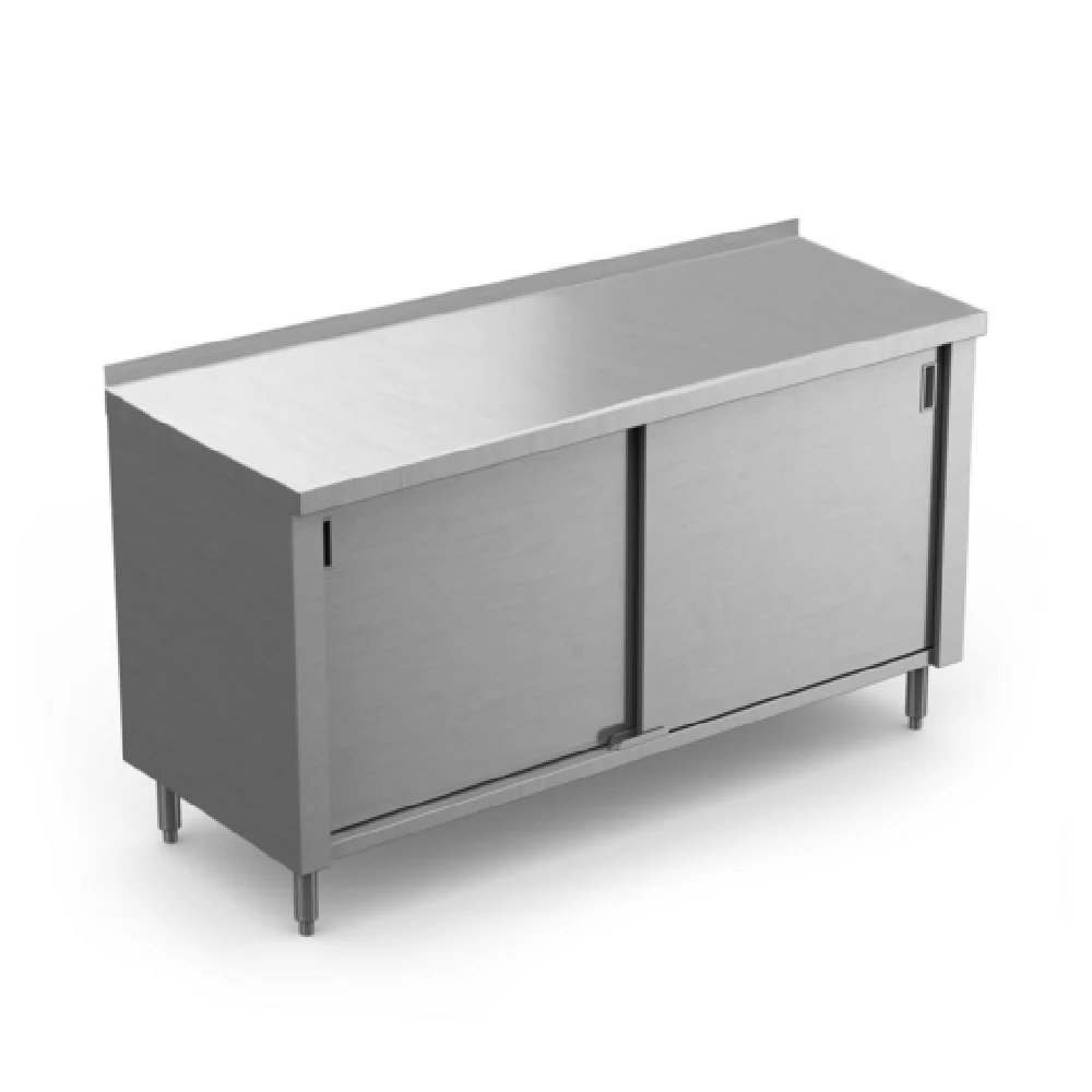 Winholt STCT-B1.5D3636-MS 36 Inch Enclosed Base Tables Stainless Steel Top