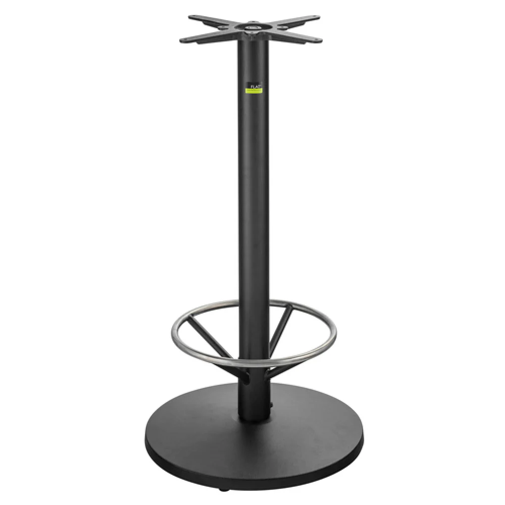 FLAT Tech CT3018 22 Inch Round Pedestal Base with Foot Ring Cast Iron