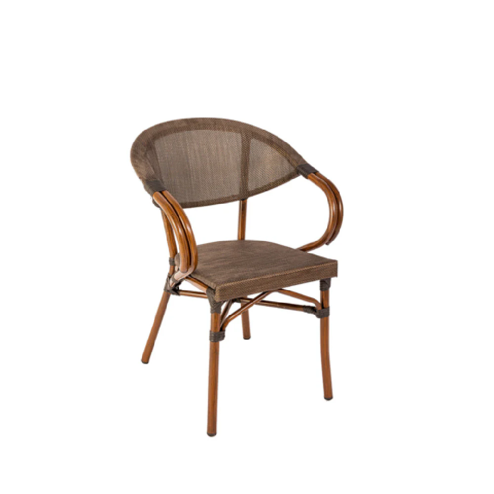JMC Furniture OUTDOOR MAGELLAN ARMCHAIR 16 Inch Synthetic Wicker Espresso Aluminum JMC Furniture OUTDOOR MAGELLAN ARMCHAIR 16 Inch Synthetic Wicker Espresso Aluminum