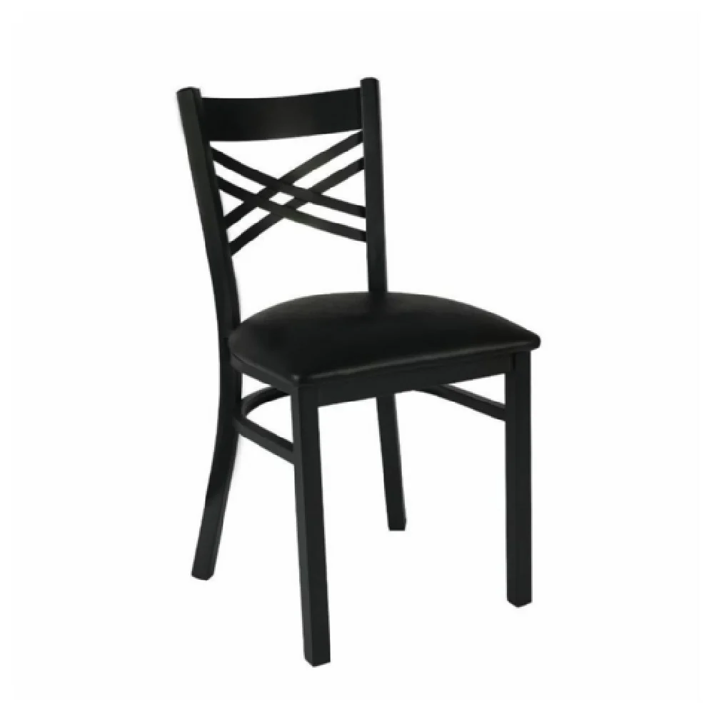 Hubert 32Q-026 CenPro Metal Cross Back Chair 285 Lb. Weight Capacity Standard Height