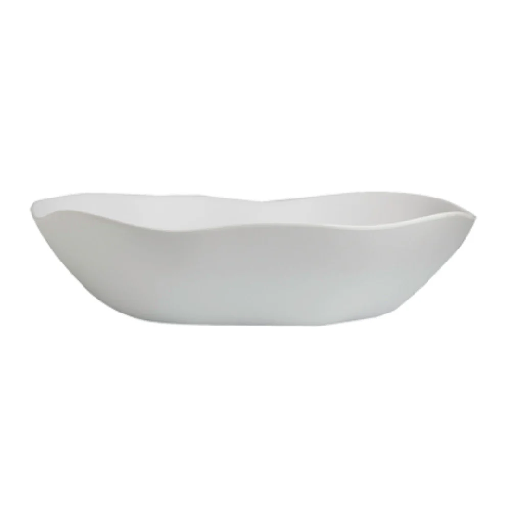 Steelite 7008DD032 22 Inch XXL Salad Bowl 4.25 Gal Melamine White