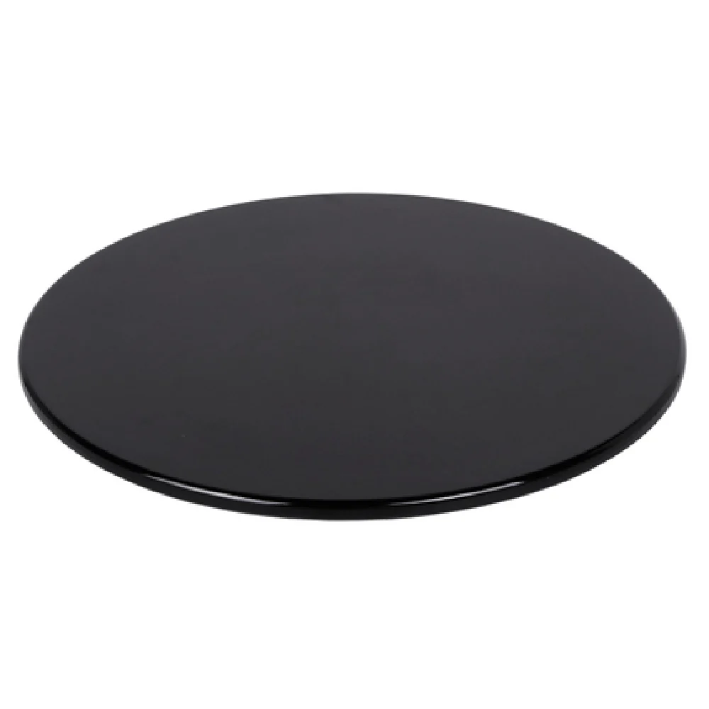 GET Enterprises M7PL-B 7 Inch Plate Round Flat BPA Free Melamine Black GET Enterprises M7PL-B 7 Inch Plate Round Flat BPA Free Melamine Black