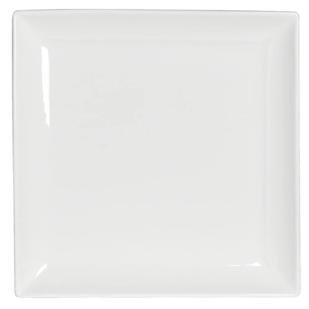 Steelite 6940E603 6 Inch Square Plate with Microwave and Dishwasher Safe Porcelain