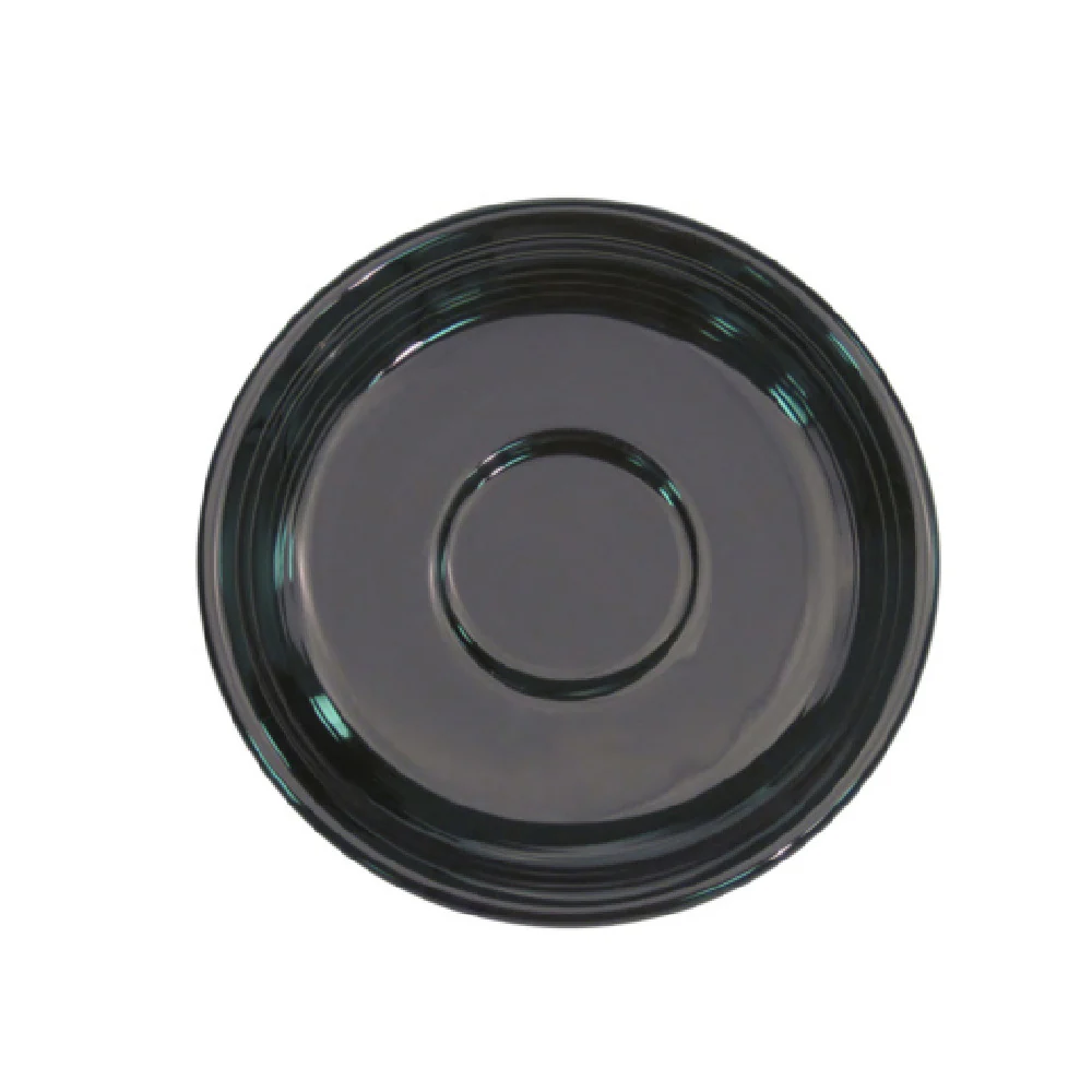 CAC China TG-2-BLK 6 Inch Diameter Black Porcelain Round Saucer CAC China TG-2-BLK 6 Inch Diameter Black Porcelain Round Saucer