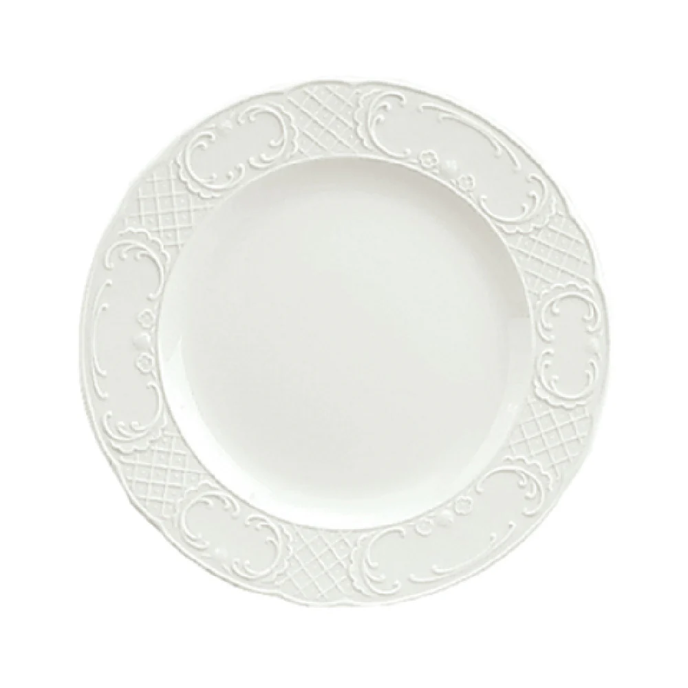 Libbey 9060028 11-1/8 Inch Round China Plate Porcelain Classic White