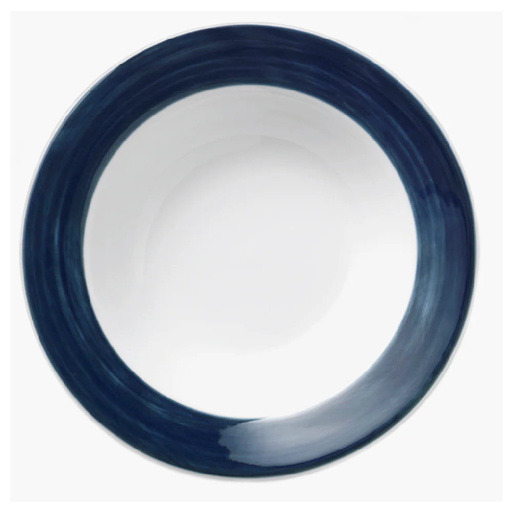 Libbey 999024892 3-1/2 Oz Fruit Bowl Round Porcelain Lunar White with Steel Blue Band Libbey 999024892 3-1/2 Oz Fruit Bowl Round Porcelain Lunar White with Steel Blue Band