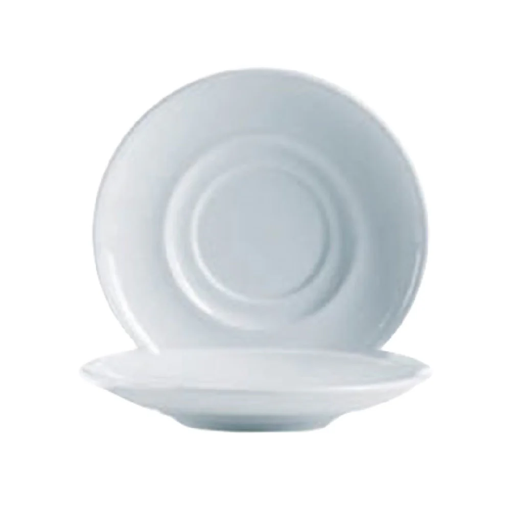 Arc Cardinal S1533 6.75 Inch Rondo Saucer High Alumina Porcelain 24 Pack