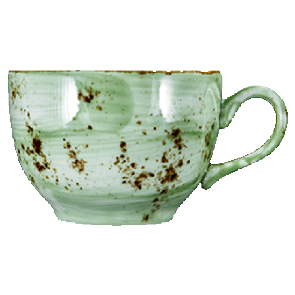Vertex China LTJ-1 8 Oz Cup Hand Painted with Handle Ceramic Terra Jade
