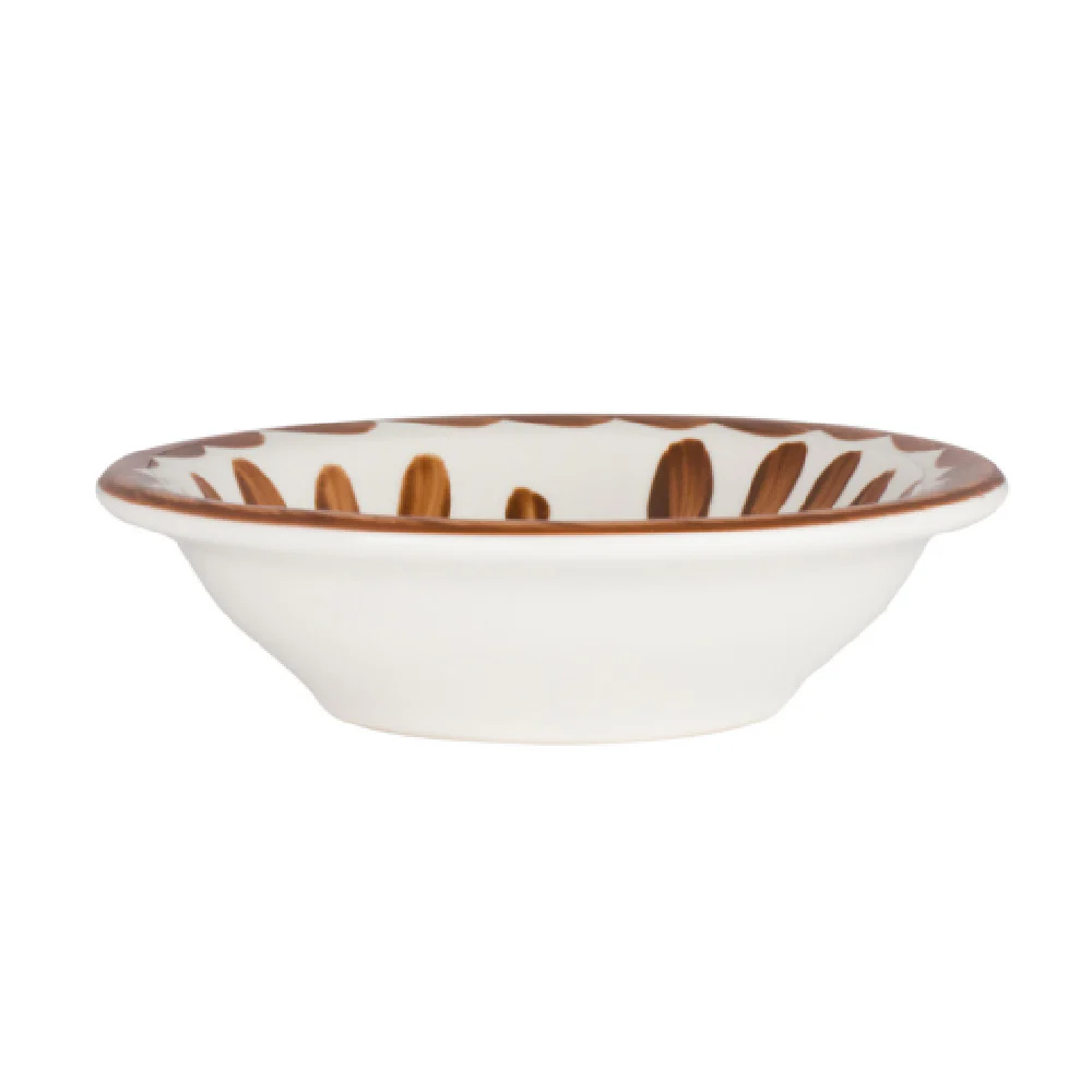 Steelite A122P029 3.5 Oz Fruit Dish Puebla Brown Vitrified China - 4.625 Inch