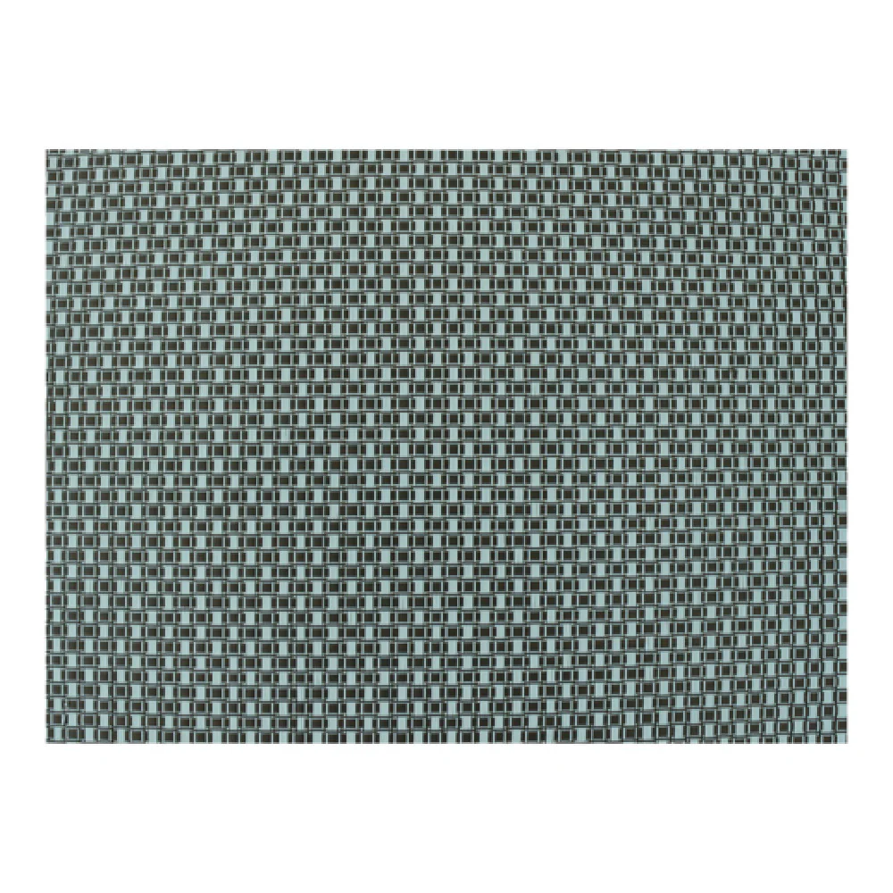 Risch GA-2005 16 Inch Placemat Aqua Brown Woven Vinyl Packaged 2 Dozen Risch GA-2005 16 Inch Placemat Aqua Brown Woven Vinyl Packaged 2 Dozen